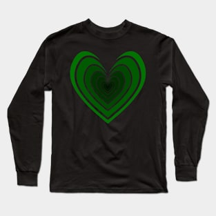 Rosy Heart (Green) Long Sleeve T-Shirt